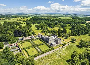 England Nature Reserve Images Prints: Hutton in the Forest from a drone