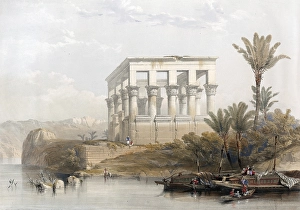 African Heritage Sites Prints: The hypethral temple complex in Philae