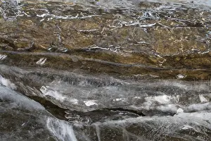 Ice Structures Prints: Ice structures on a rock, Storsjon