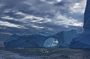 Frozen Water Body Prints: Iceberg in the shape of a gate