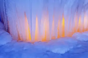 Frozen Landscape Prints: Icicles, ice
