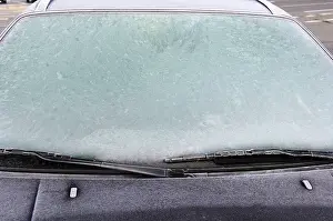 Poor Visibility Driving Prints: Icy windscreen
