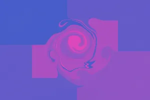 Modern Illustration Style Prints: This illustration features an abstract
