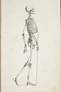 Human Skeleton Illustration Prints: Illustration of a human skeleton