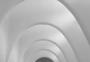 Close Up Interior View Prints: Image for backgrounds: detail of arcs prospective in a long corridor