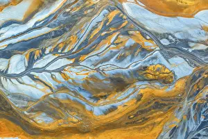 Dynamic Abstract Artwork Prints: This image features an intricate multicolor abstract texture