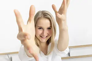 Young Dancer Prints: An image of a female dancer in action