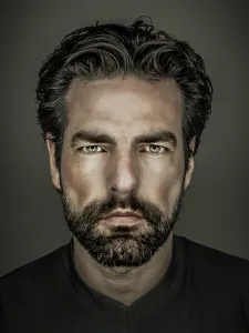 Self Confident Male Prints: An image of a handsome man with a beard