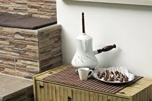 Factory Production Line Prints: Image of hot chocolate and sweets at workshop