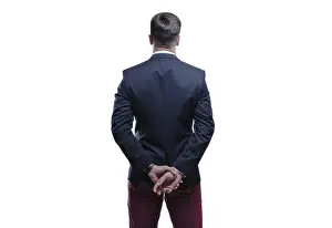 Caucasian Male Model Prints: Image of a man in a suit on a white background