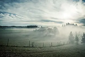 Misty Landscape Photography Prints: An image of a nice misty scenery