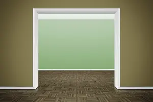 Ornate Interior Space Prints: An image of a nice room with a wall for your content