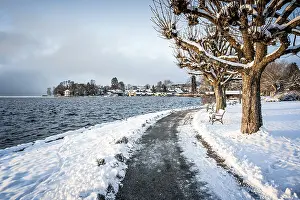 German Countryside In Winter Prints: An image of a nice winter scenery
