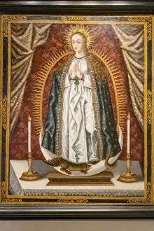 Prints of Immaculate conception, Bernardo de La Serna, 17th century, museum in the cilla, 13th century area that served as a winery and warehouse, Monastery of Santa Maria de San Salvador de Canas, Canas El Salvador Prints: 17th Century Print of Immaculate Conception, La Rioja, Spain