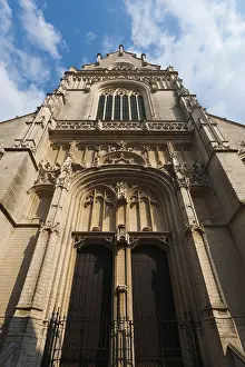 Prints of The imposing front facade of Jacobskerk, or Saint James Church, the final resting place of Belgium's elite including artist, Peter Paul Rubens in Antwerp Peter Paul Rubens Prints: The Imposing Front Facade of Jacobskerk Print
