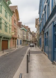 Historic Quarter Exterior View Prints: Impression of Troyes