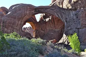 Utah Landscape Prints: An impressive double arch, called Double Arch
