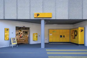 European Postal Service Prints: Incoming mail with mailbox and My Post 24 machine