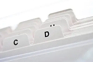 Close Up Images Prints: Index cards