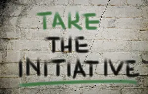 Symbolic Picture Concept Prints: Take The Initiative Concept