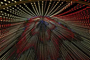 Laval Light Show Prints: Inside the illumi tree, light show