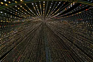 Deserted City Scene Prints: Inside the illumi tree, light show