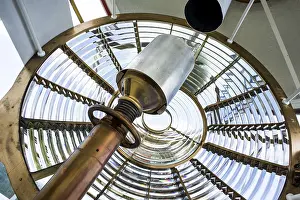 Lighthouse Prints: Lighthouse Light Print - An Inside View