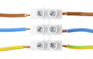 Electronic Technology Image Prints: Insulation screw joint with various cables