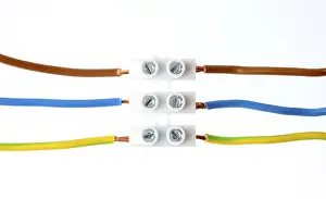 Electronic Technology Image Prints: Insulation screw joint with various cables