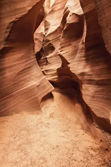 American Southwest Landscapes Prints: Interior of Antelope Canyon, woderful orange waves made of stone