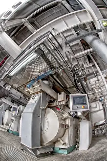 Industrial Production Line Prints: Interior of automatic line for the production of feed
