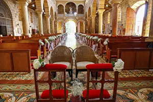 South America Colonial Architecture Prints: Interior colonial Cathedral of the Immaculate Conception
