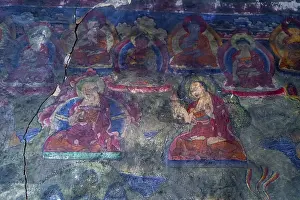 Lopa Monastery Complex Prints: Interior of the Garphu monastery