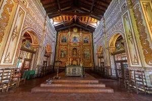 Uninhabited Mission In Bolivia Prints: Interior of the mission of Concepcion