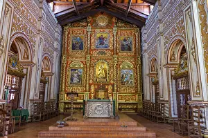 Unesco Site Bolivia Prints: Interior of the mission of Concepcion