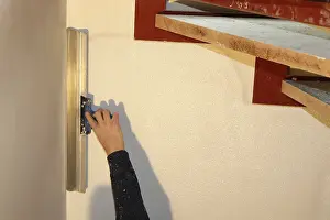 Construction Site Labourer Prints: Interior plastering work