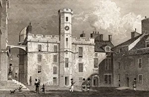 UNESCO World Heritage Site Edinburgh Prints: The interior quadrangle of the Castle