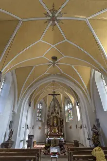 Southern Germany Religious Building Prints: Interior of St. Thomas and St. Stephan