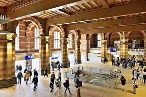 Amsterdam Central Station Prints: Interior view of Centraal Station