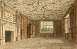 Digitally restored 19th-century Print of Stockton House Drawing Room