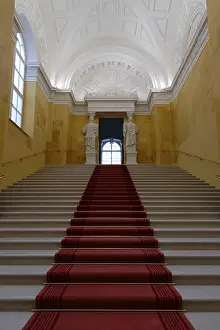 German Federal Republic Building Prints: Interior view, Yellow Staircase