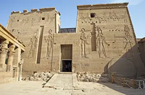 Philae Island Egypt Prints: Isis Temple, Temple Complex of Philae