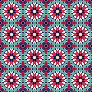 Empty Construction Site Photo Prints: Islamic geometric seamless vector pattern