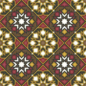 Seamless Vector Art Prints: Islamic geometric seamless vector pattern