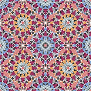 Geometric Ornamentation Prints: Islamic geometric seamless vector pattern