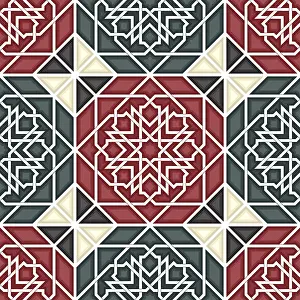 Geometric Ornamentation Prints: Islamic geometric seamless vector pattern