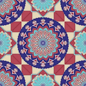 Seamless Vector Art Prints: Islamic geometric seamless vector pattern