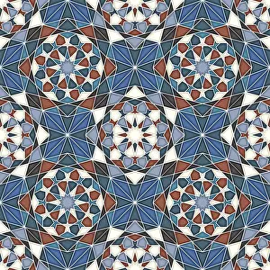 Geometric Ornamentation Prints: Islamic geometric seamless vector pattern