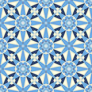 Seamless Vector Art Prints: Islamic geometric seamless vector pattern