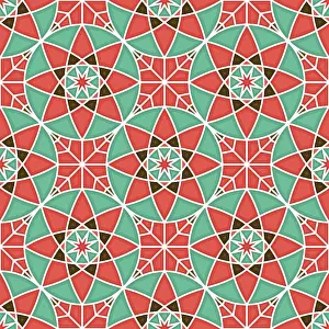 Geometric Ornamentation Prints: Islamic geometric seamless vector pattern
